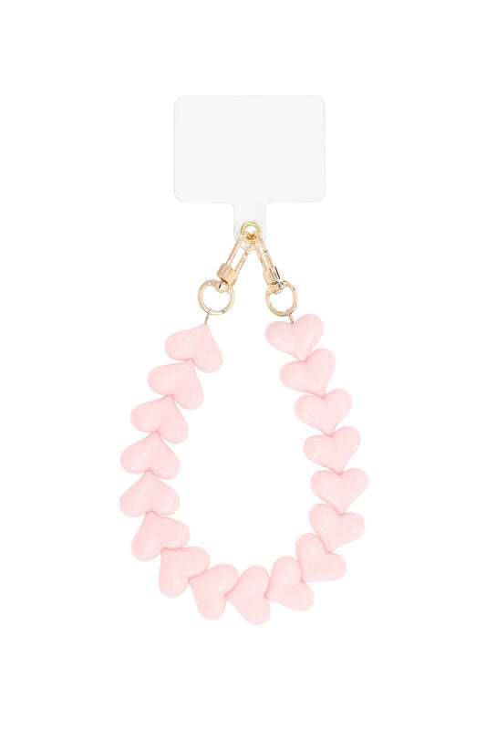 Telefoonkoord met hartjes